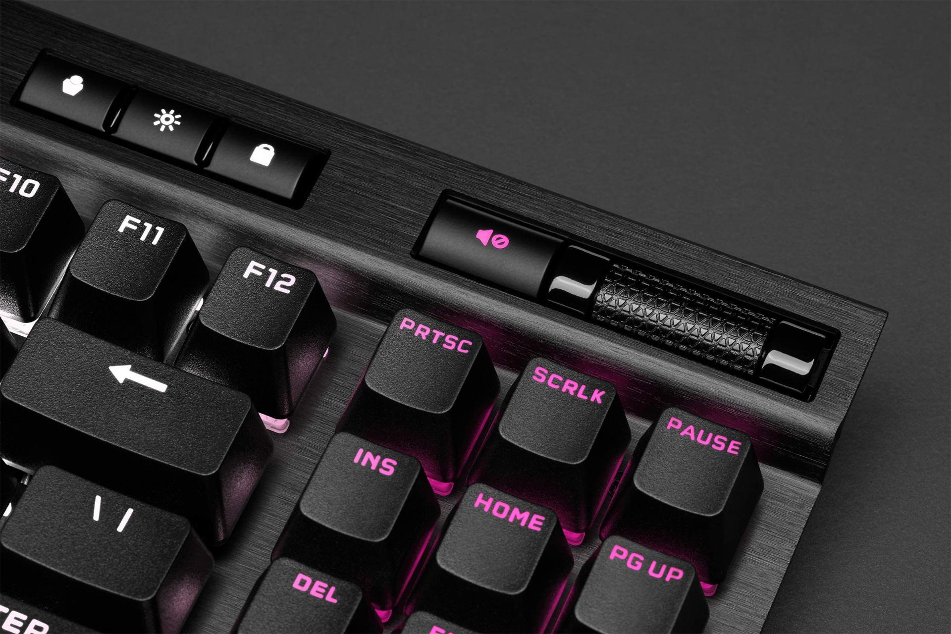 غلتک تنظیم صدا کیبورد کورسیر K70 RGB CHAMPION Series
