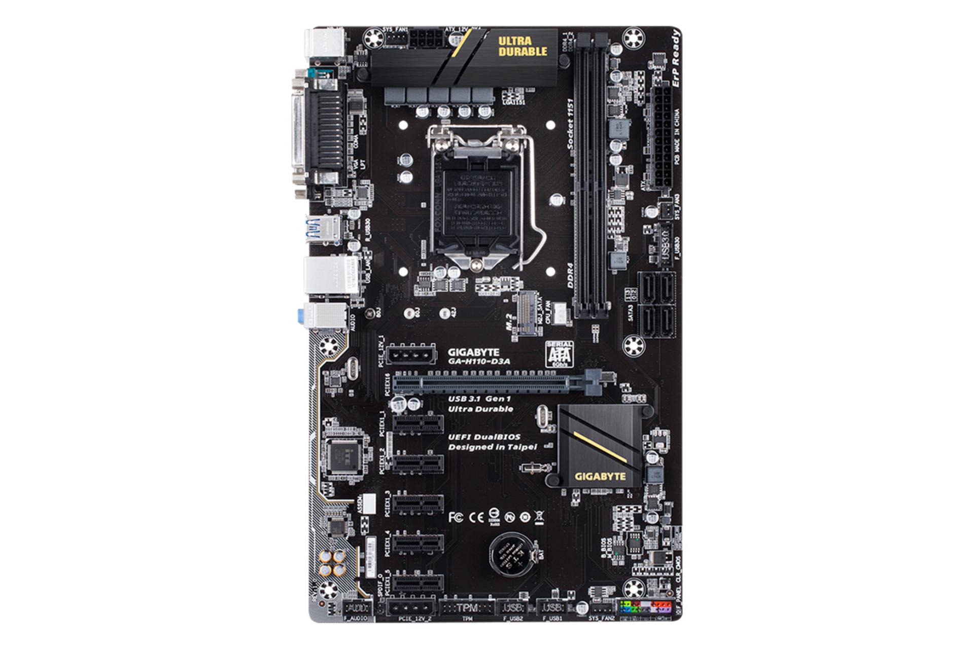 مادربرد گیگابایت GIGABYTE GA-H110-D3A (rev. 1.0)