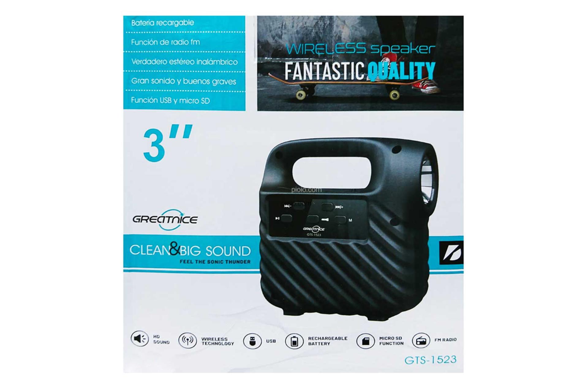 جعبه اسپیکر گریت نایس GREATNICE GTS-1523
