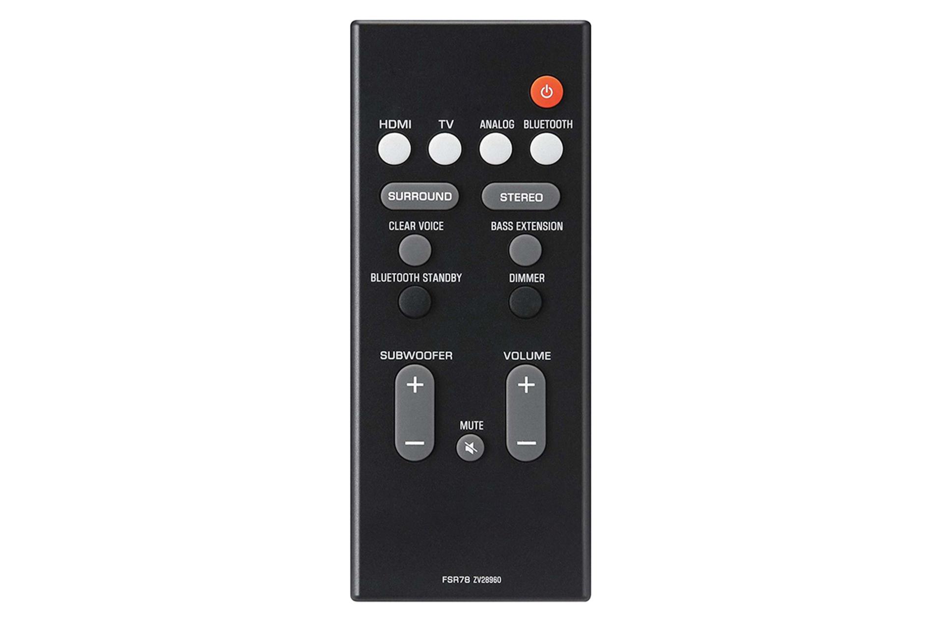ریموت کنترل ساندبار یاماها YAMAHA YAS-207