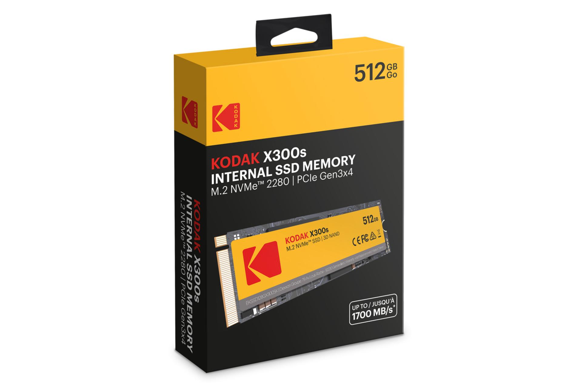 جعبه SSD کداک X300s NVMe M.2 ظرفیت 512 گیگابایت