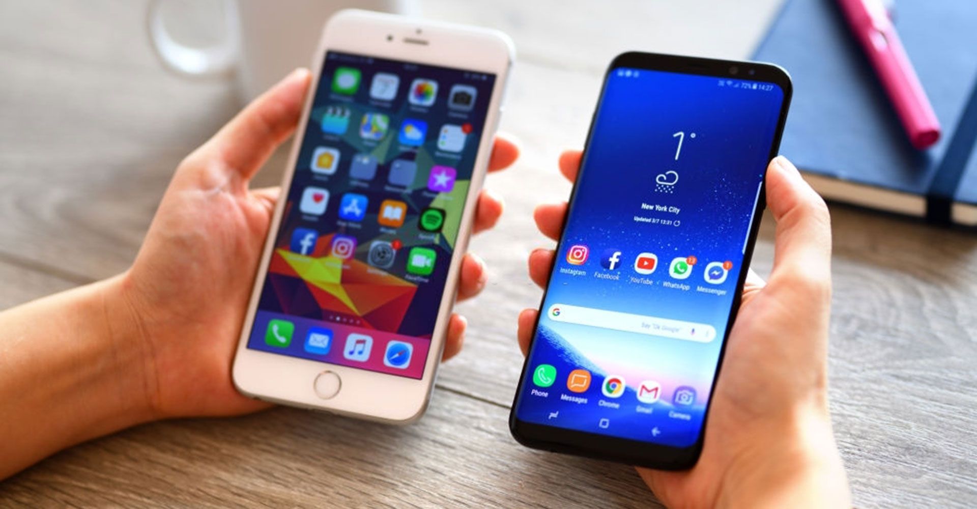 مقایسه دو گوشی هوشمند با نمایشگرهای LCD و OLED