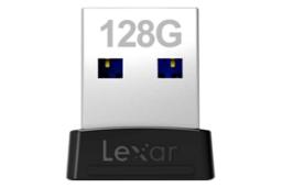 نمای روبرو فلش مموری لکسار مدل JumpDrive S47 Mini ظرفیت 128 گیگابایت