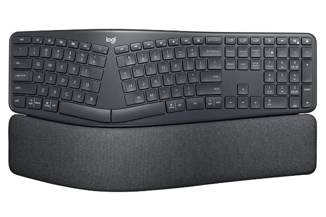 نمای روبرو کیبورد لاجیتک ERGO K860