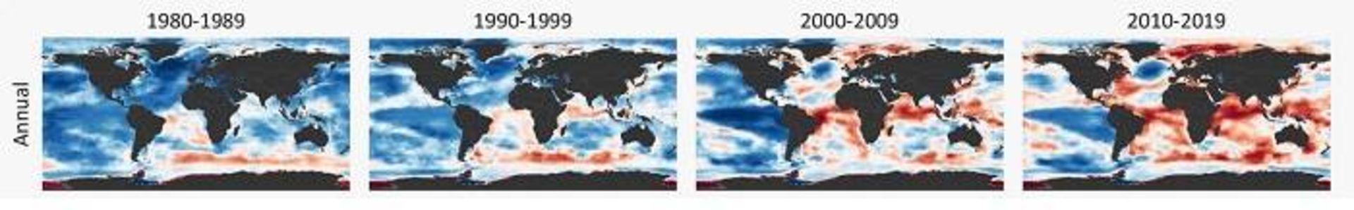 نقشه گرمایش آب اقیانوس / Heat in Oceans 