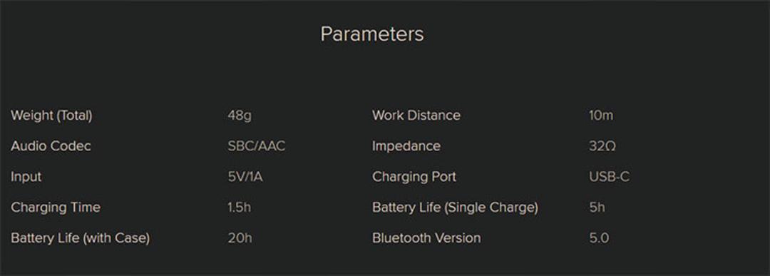 مشخصات هدفون بی‌سیم شیائومی Mi True Wireless Earphones 2 Basic