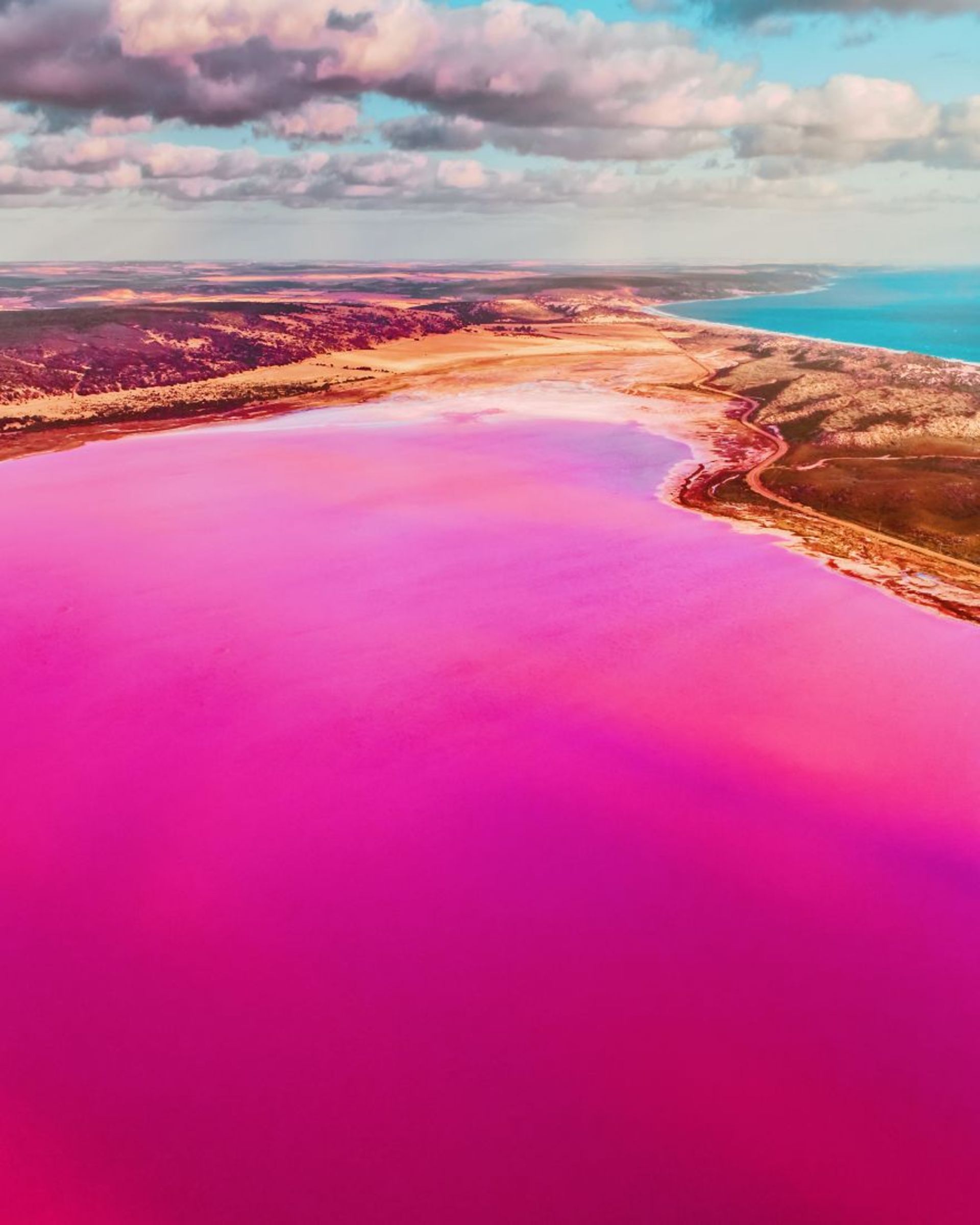 دریاچه صورتی استرالیا غربی