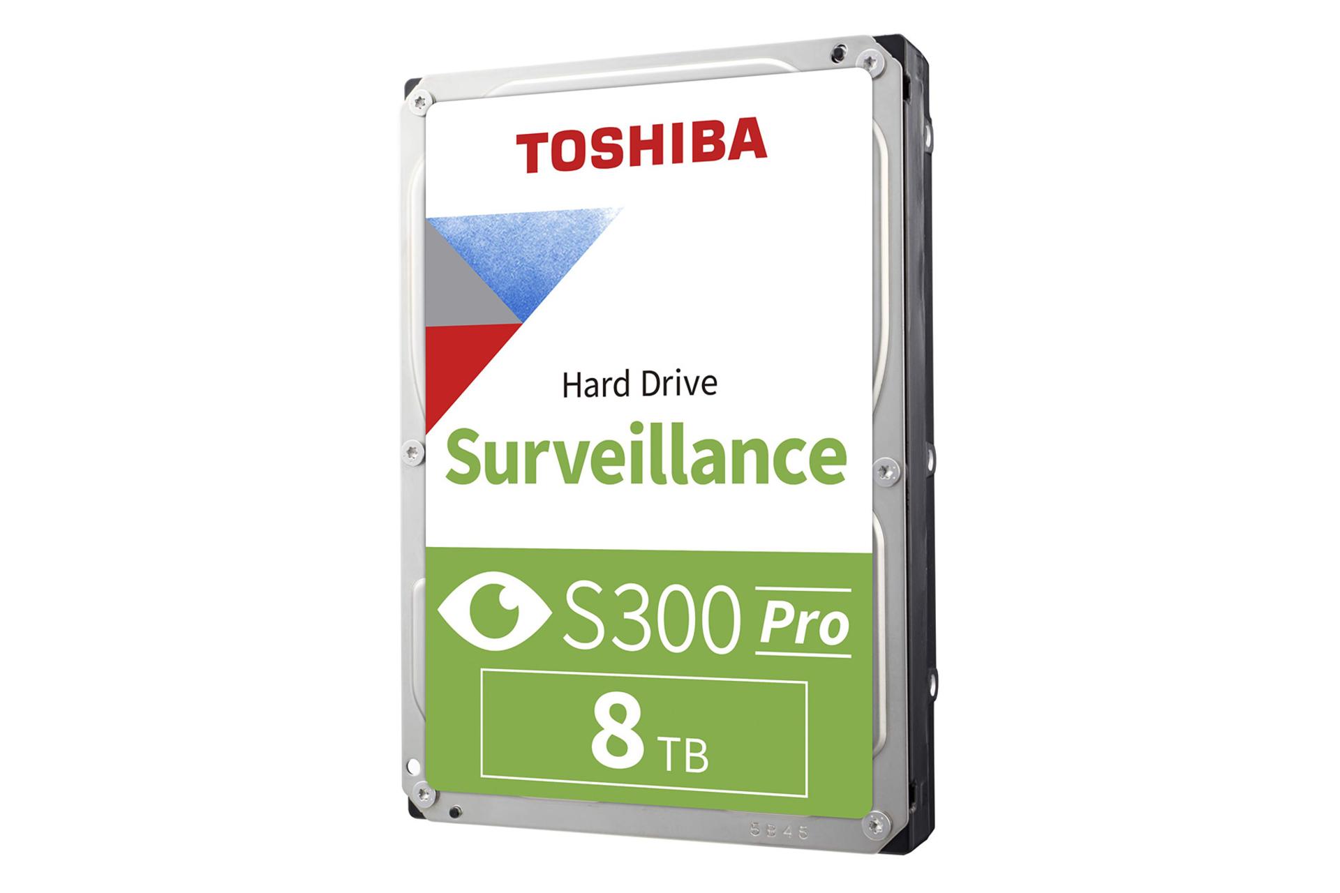 نمای جانبی هارد دیسک توشیبا S300 Pro HDWT380UZSVA ظرفیت 8 ترابایت