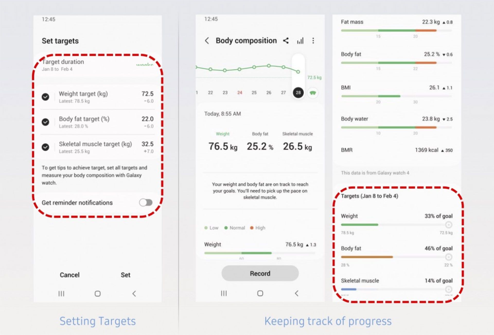 اطلاعات ورزشی اپ گلکسی واچ ۴