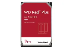 نمای روبرو هارد دیسک وسترن دیجیتال Red Plus WD140EFFX ظرفیت 14 ترابایت