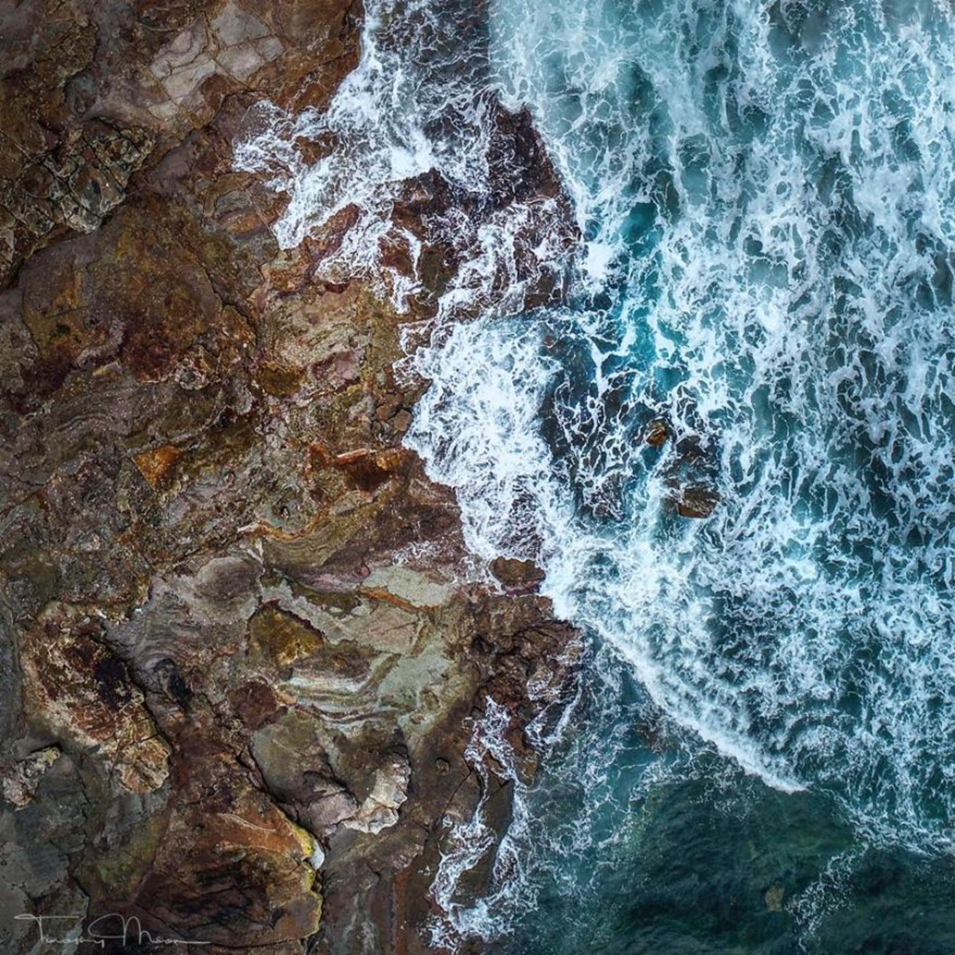 عکاسی آبستره هوایی از خط ساحلی/ تیموتی مون