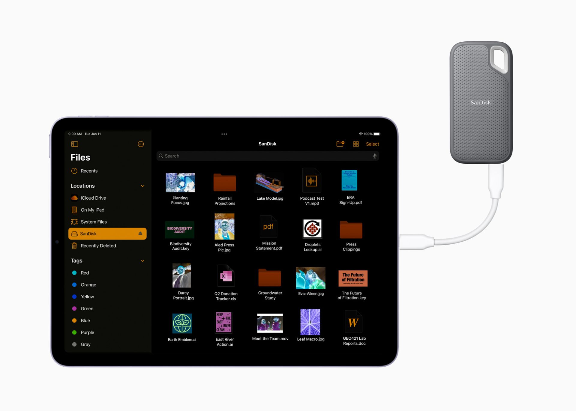 آیپد ایر نسل ۵ با اتصال USB-C