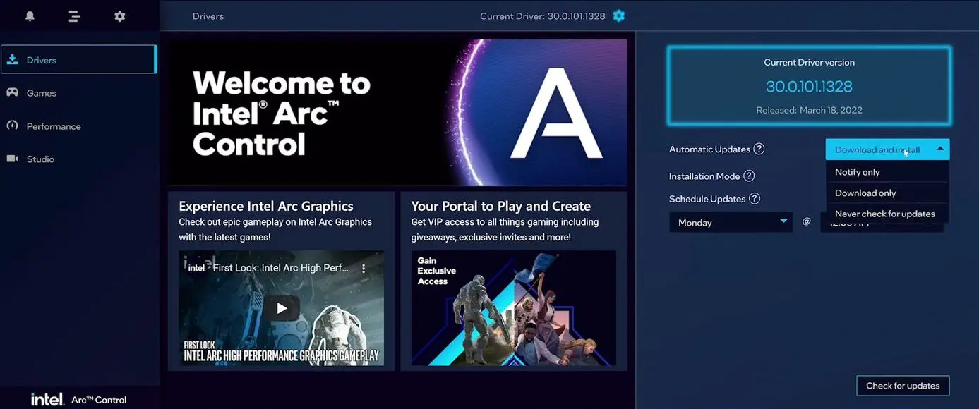 Arc Control، نرم‌افزار مدیریت پردازنده‌ی گرافیکی اینتل منتشر شد - زومیت
