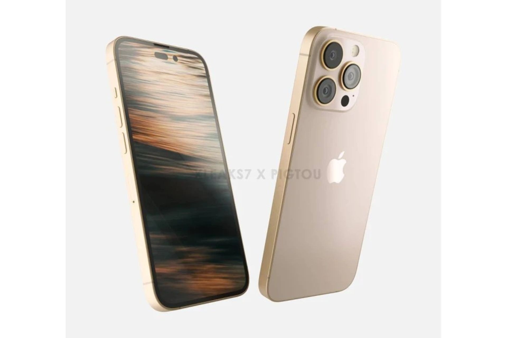 رندر رنگی آیفون ۱۴ پرو