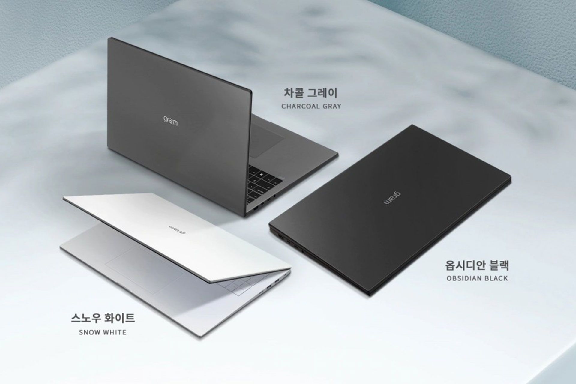 لپ تاپ ال جی گرم در رنگ های سفید، ذغالی و مشکی