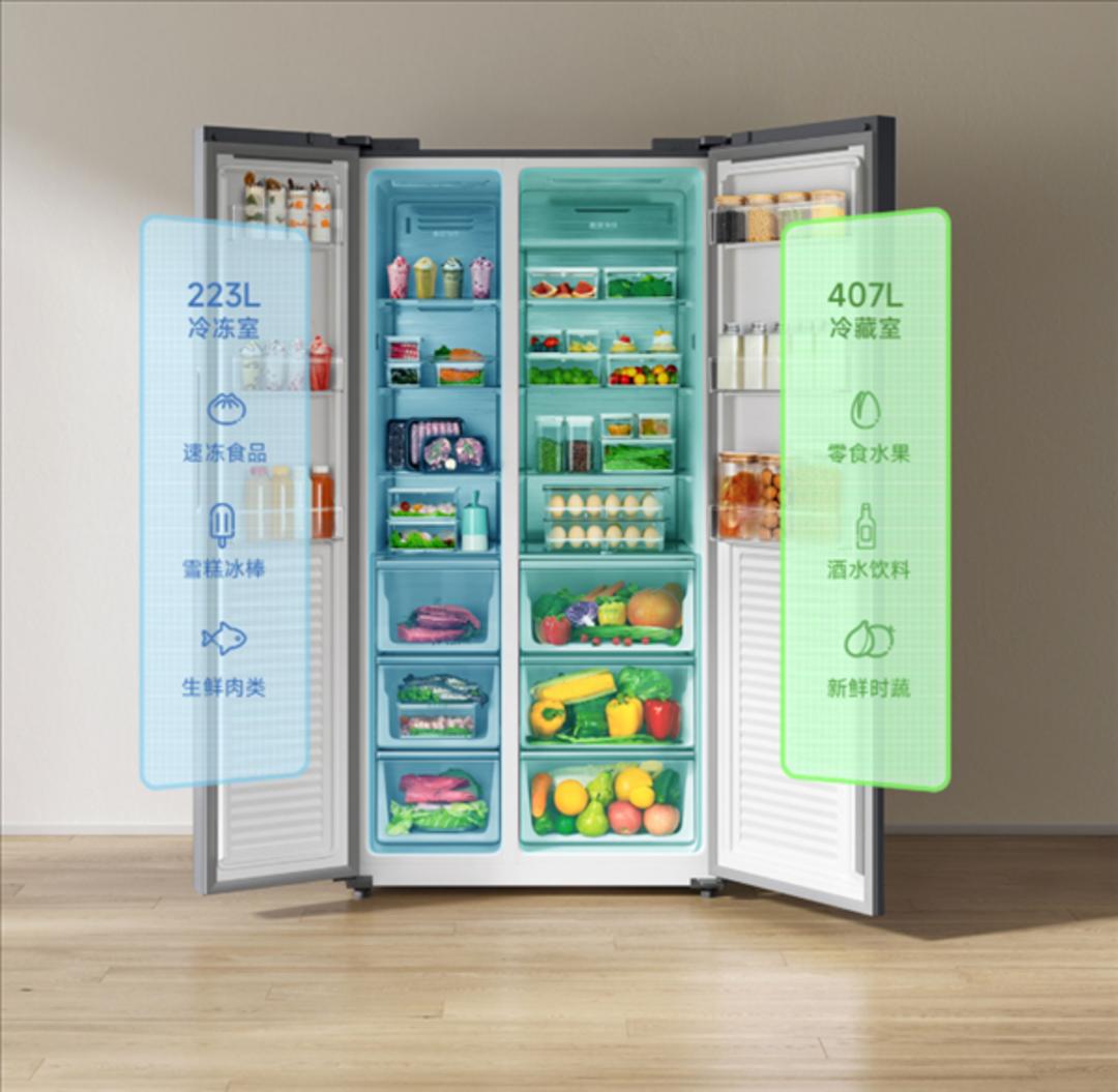 ظرفیت یخچال و فریزر MIJIA 630L