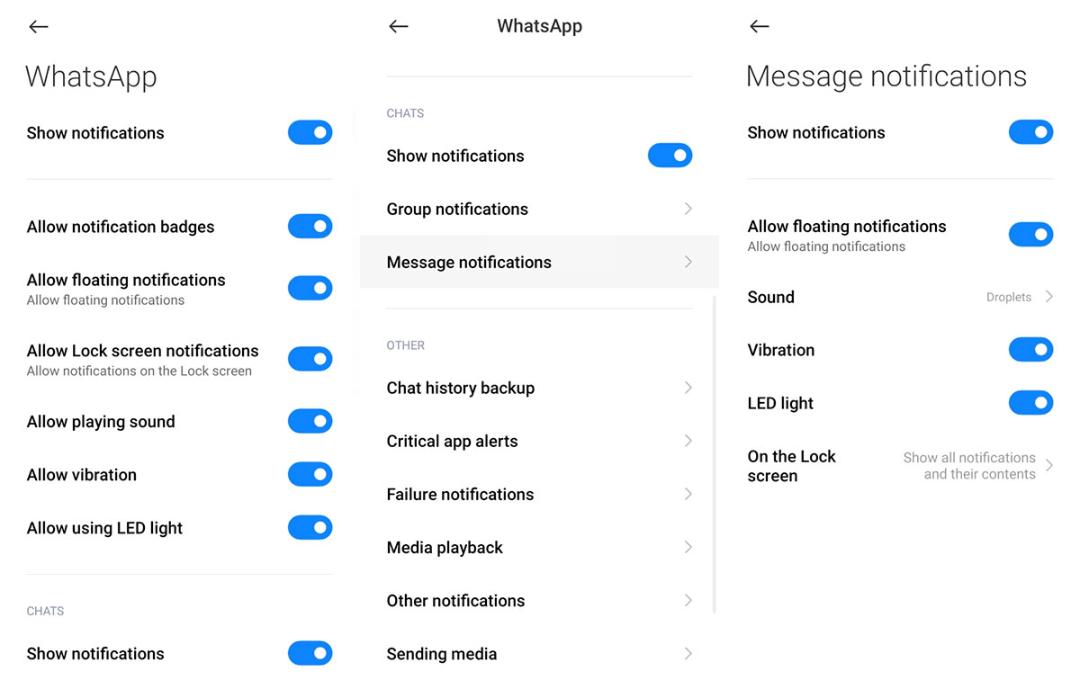 شخصی‌سازی اعلان‌های MIUI