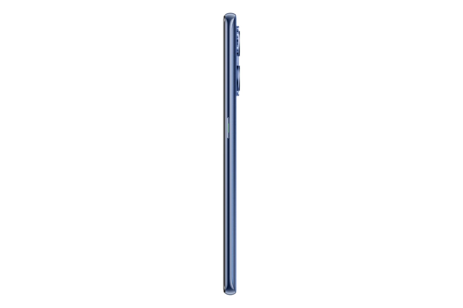 نمای جانبی گوشی موبایل فایند X5 لایت اوپو / Oppo Find X5 Lite آبی