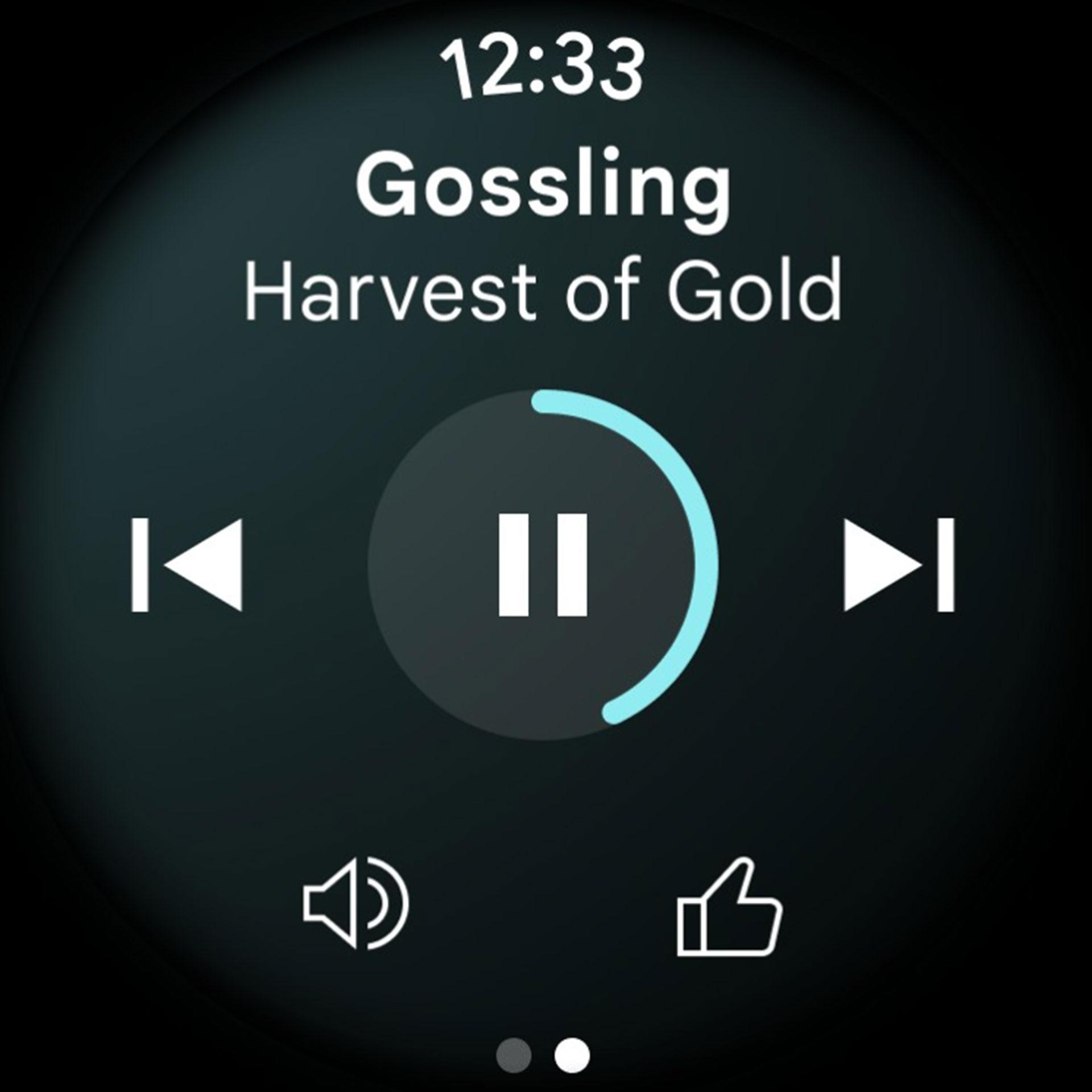 اسکرین شات یوتیوب موزیک در Wear OS 3 
