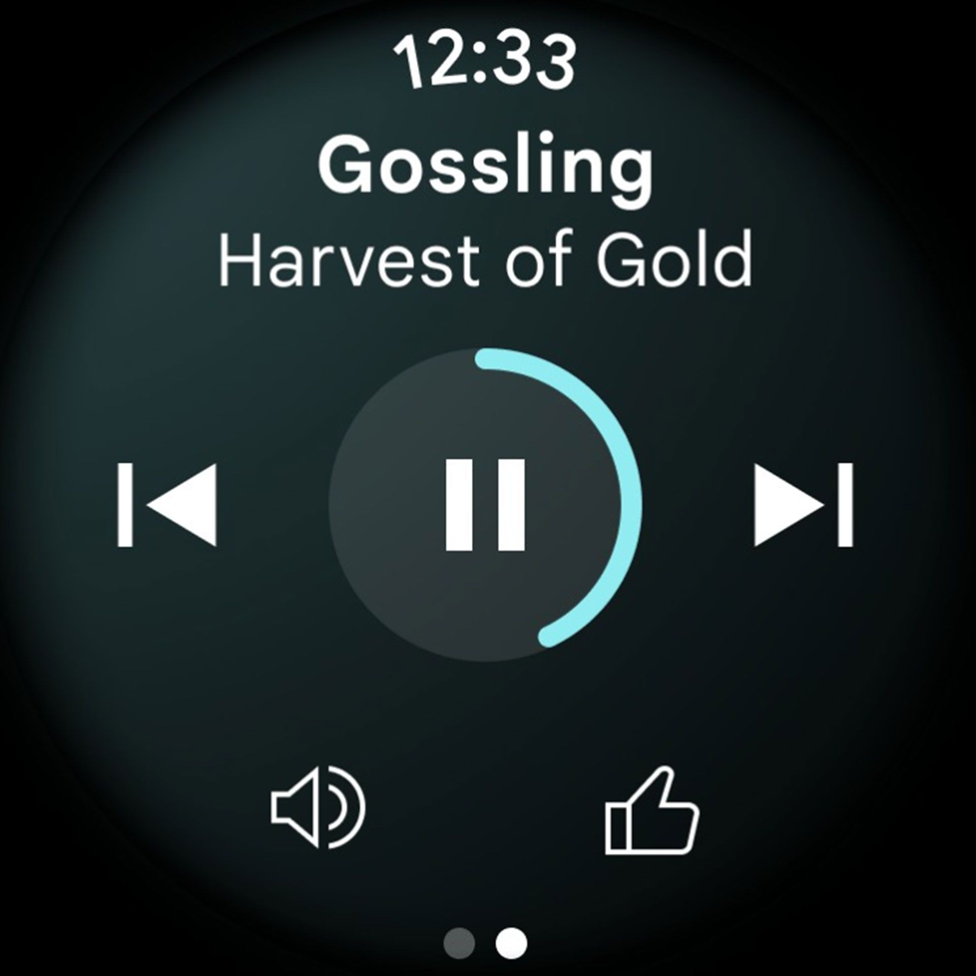 اسکرین شات یوتیوب موزیک در Wear OS 3 