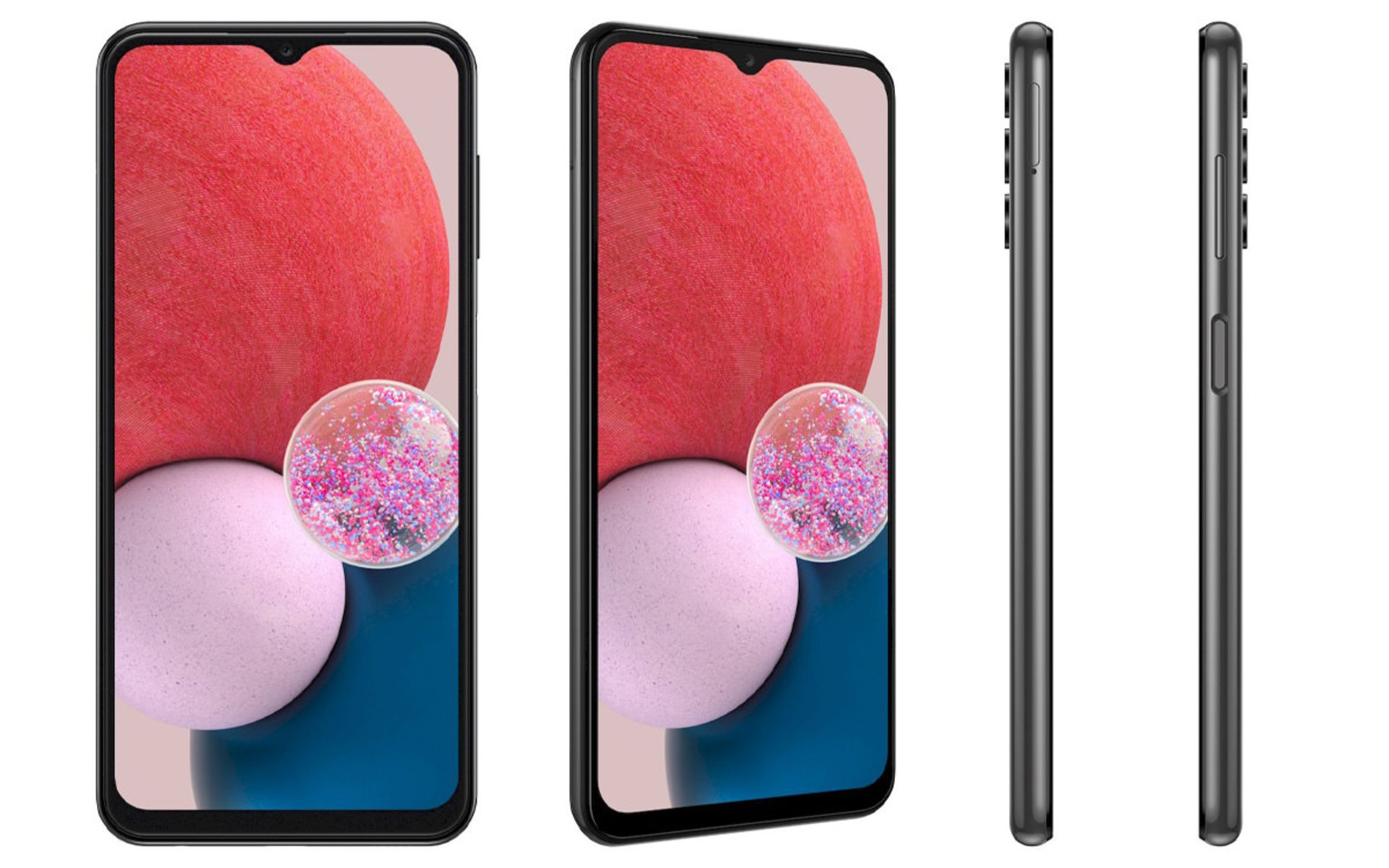 پنل جلو و نمای کناری گلکسی A13 4G