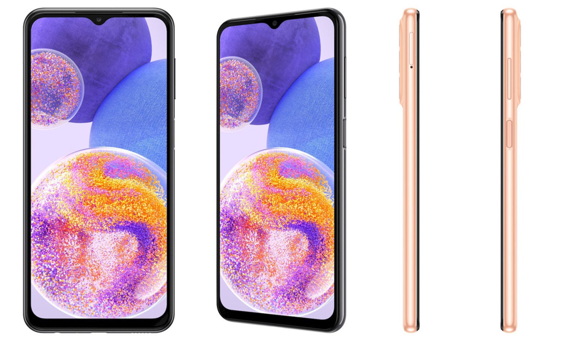 پنل جلو و نمای کناری گلکسی A23 4G