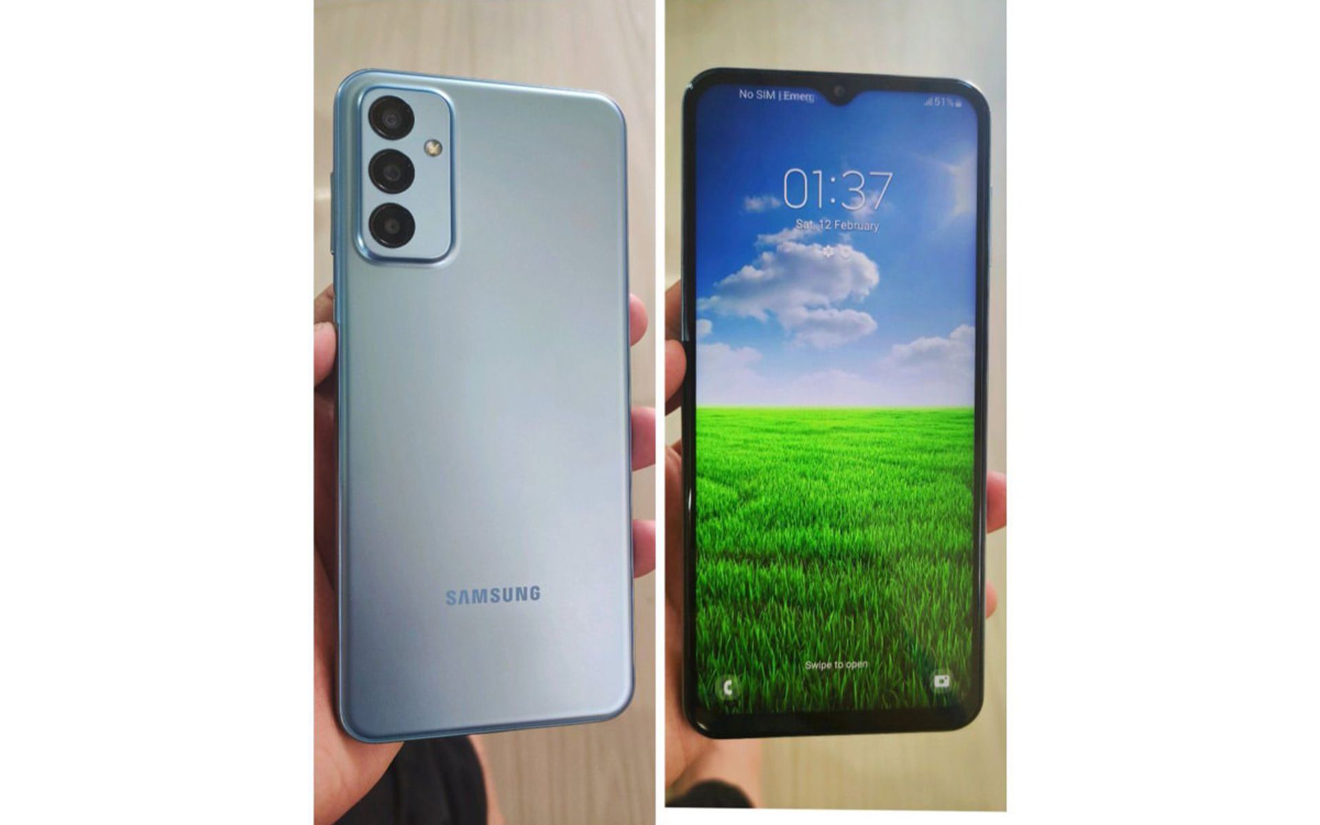 تصویر واقعی گلکسی F23 سامسونگ از نمای جلو و پشت