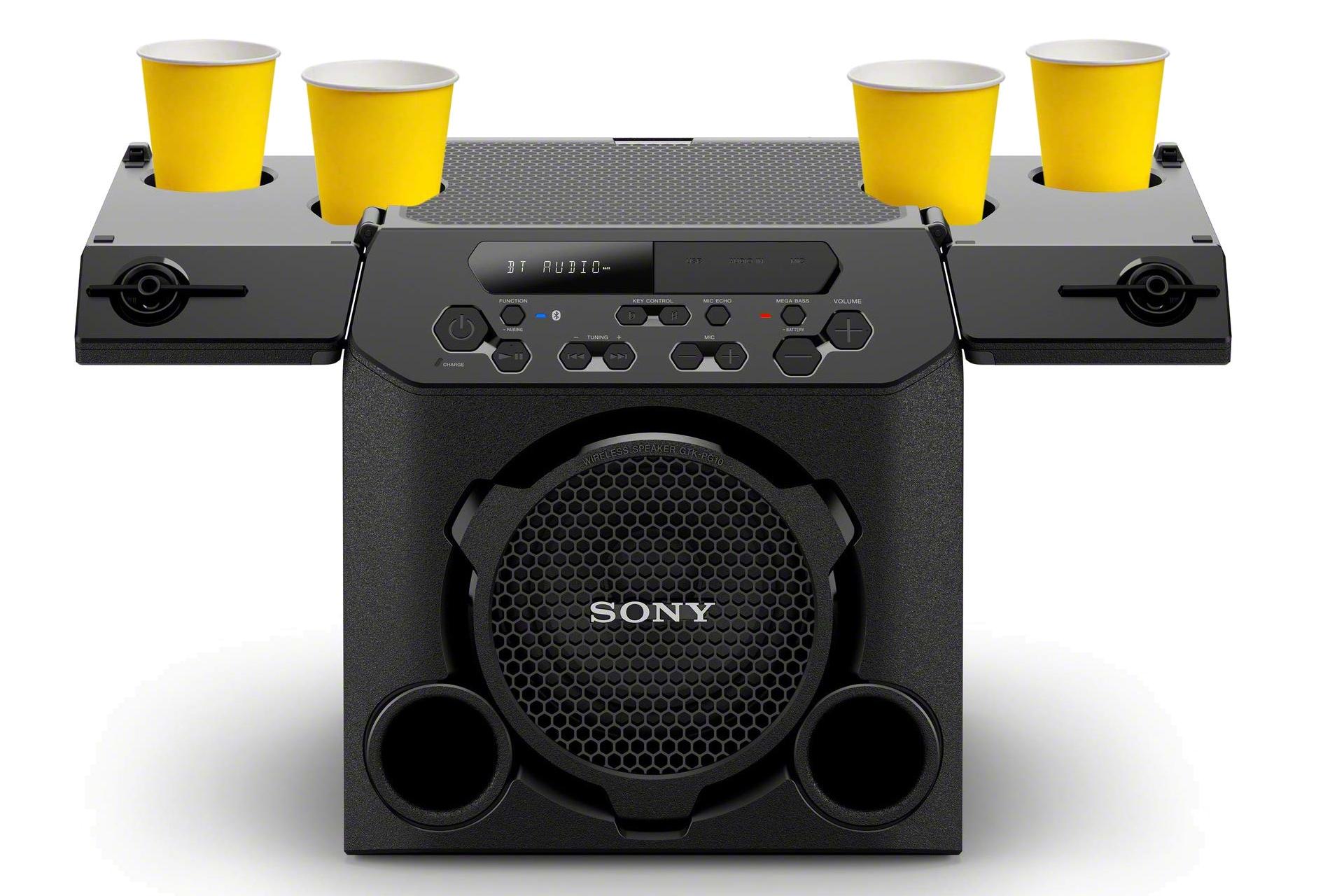 محل قراردادن لیوان روی اسپیکر سونی Sony GTK-PG10