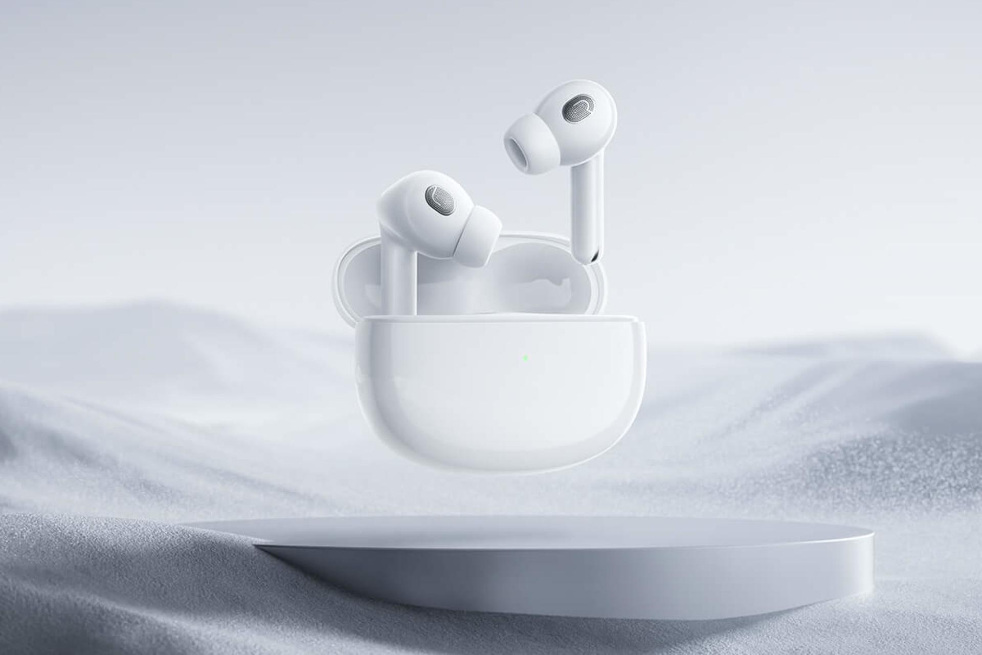 محفظه شارژ ایرباد بی سیم شیائومی Xiaomi Buds 3T Pro سفید