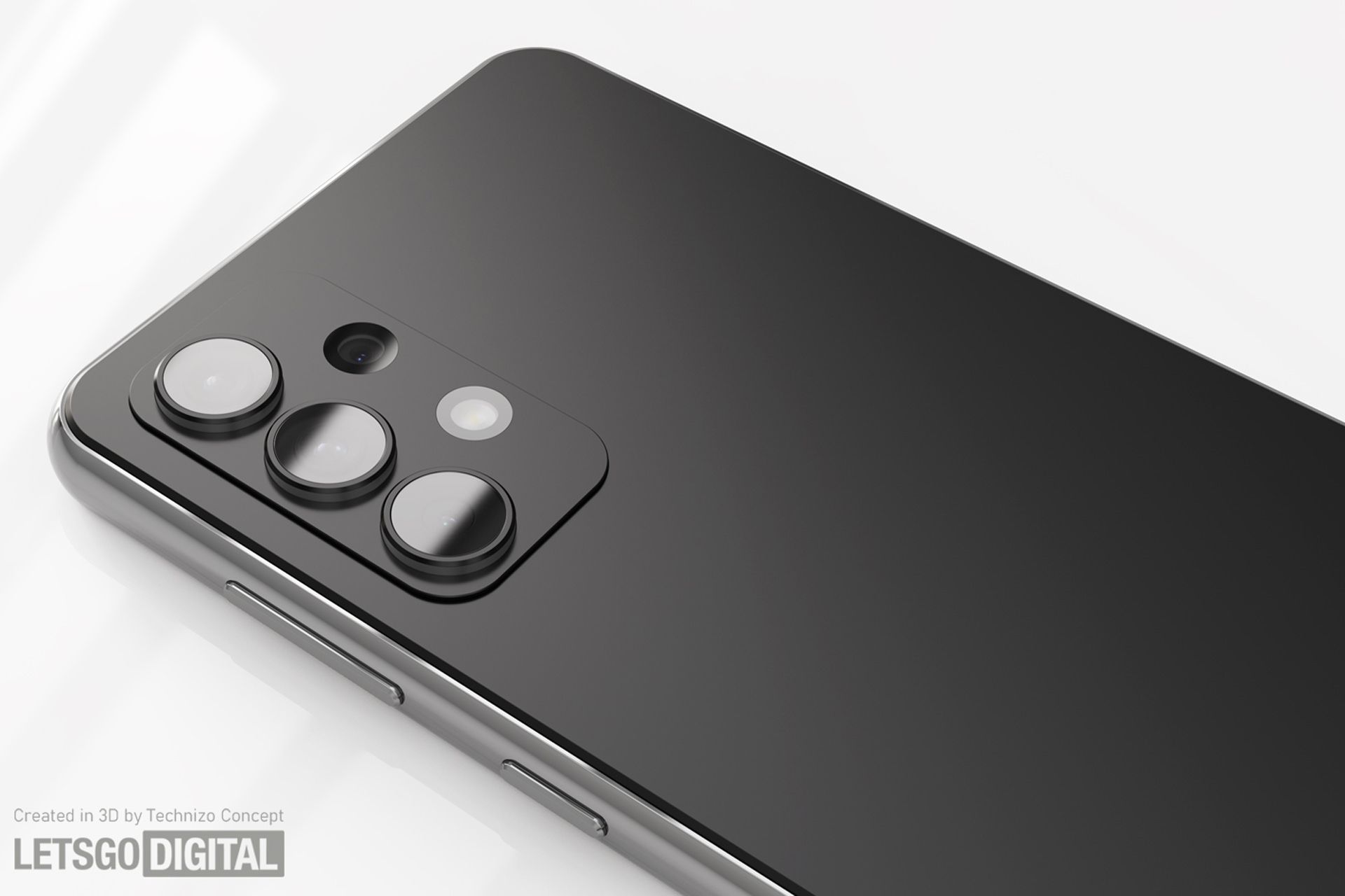 مدل مشکی گلکسی A54 سامسونگ نمای نزدیک دوربین