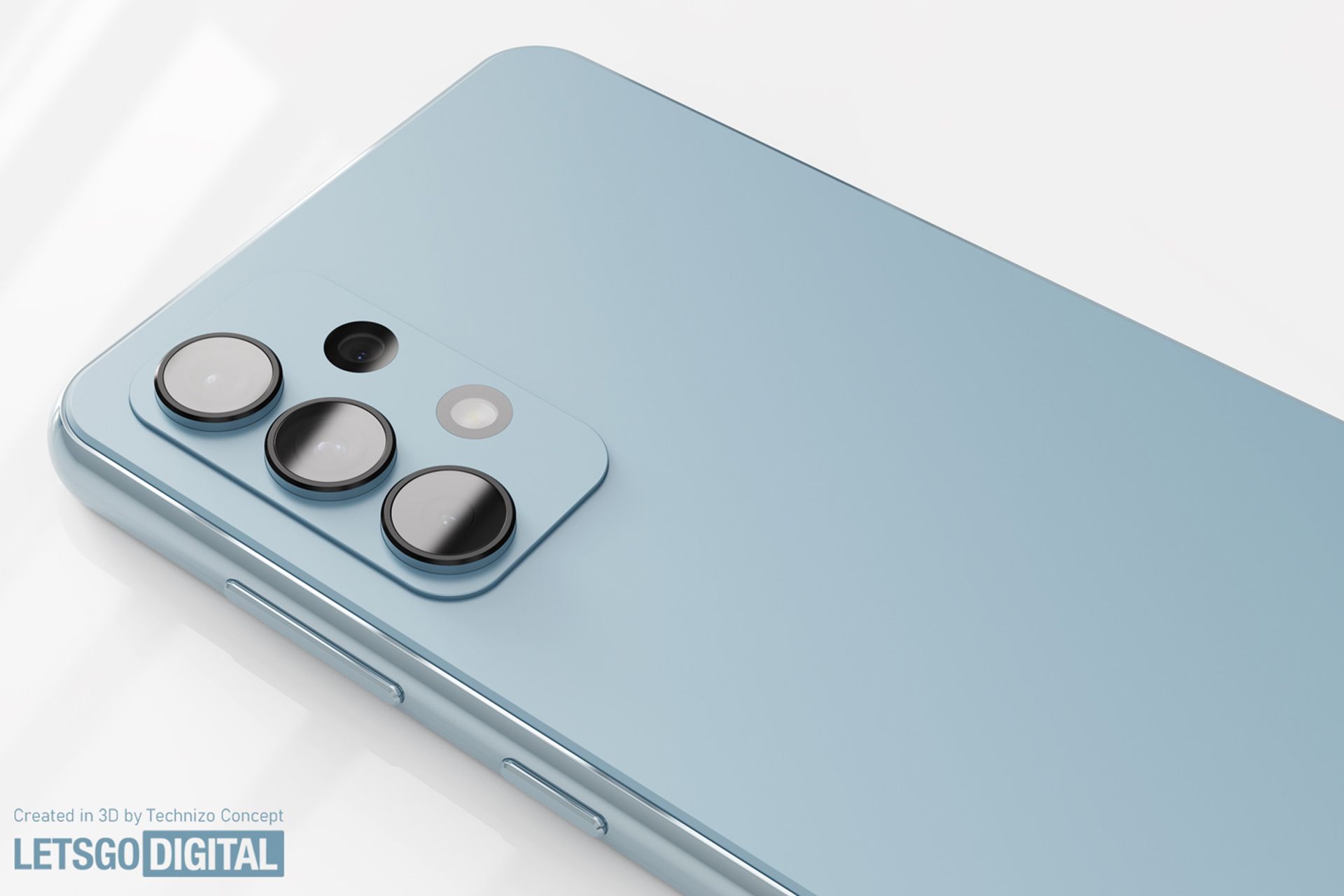 گلکسی A54 سامسونگ آبی نمای پشت