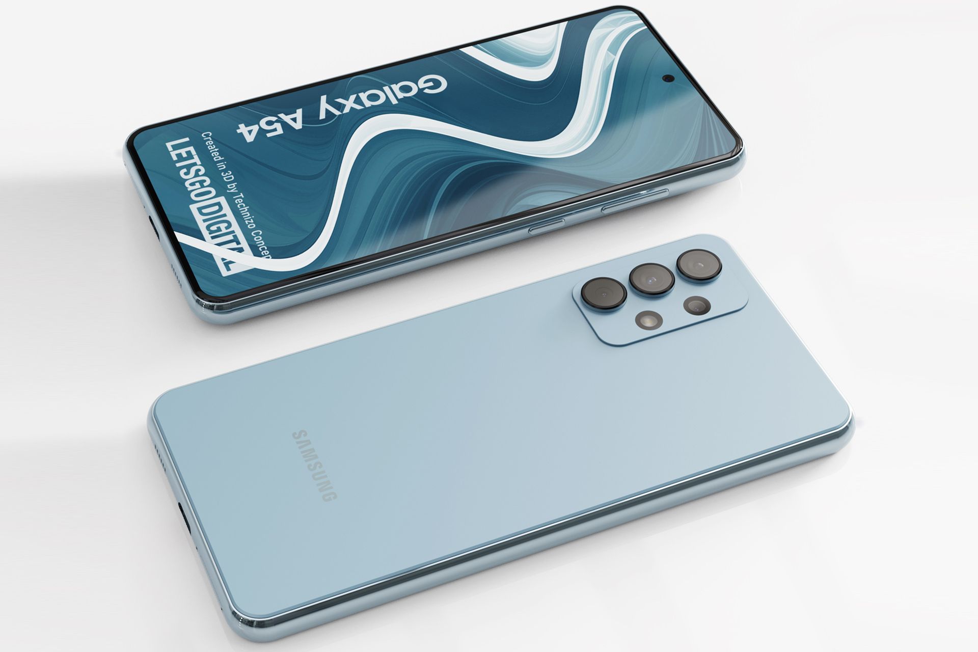 رنگ آبی گوشی گلکسی A54 سامسونگ