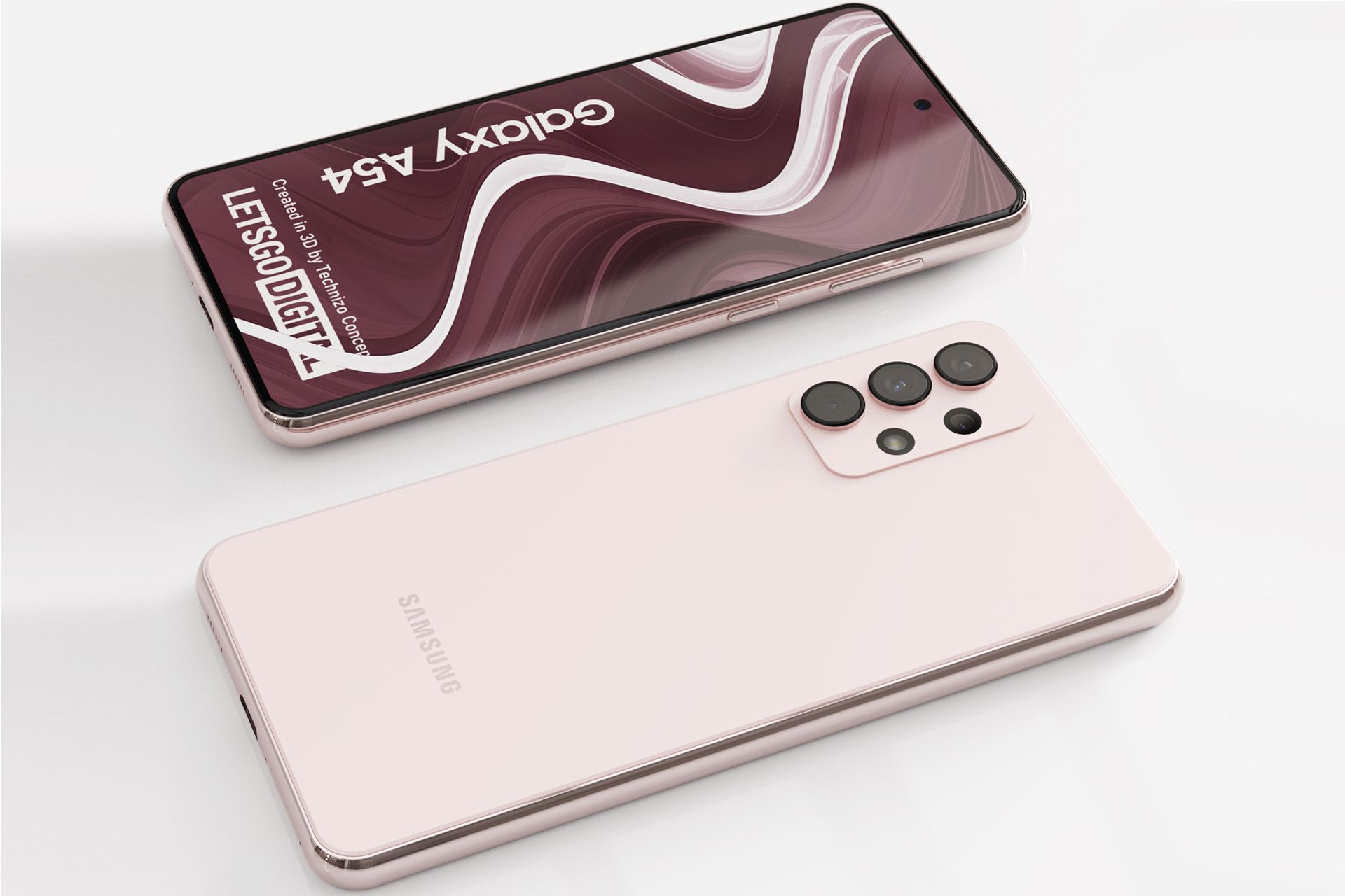 رنگ صورتی گوشی گلکسی A54 سامسونگ