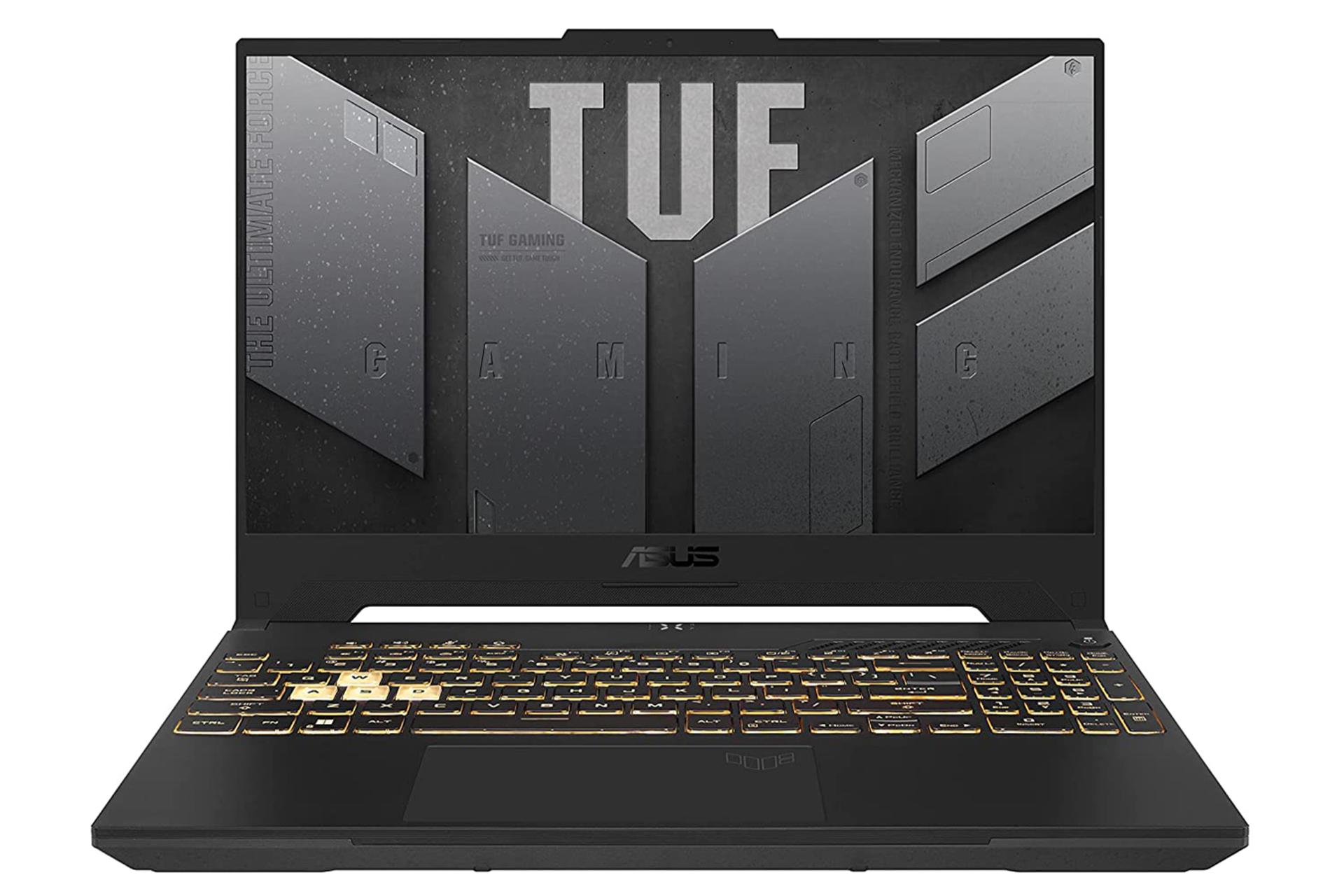 نمای جلو لپ تاپ ایسوس TUF Gaming F15 FX507ZE