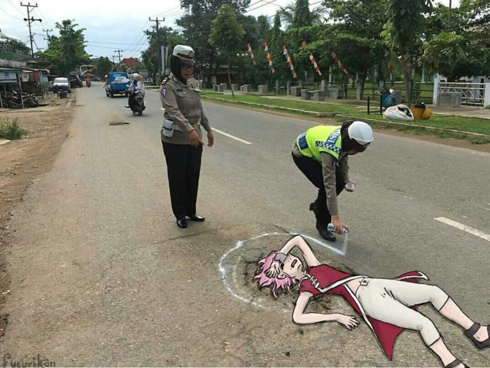 تصویرسازی روی عکس‌های واقعی