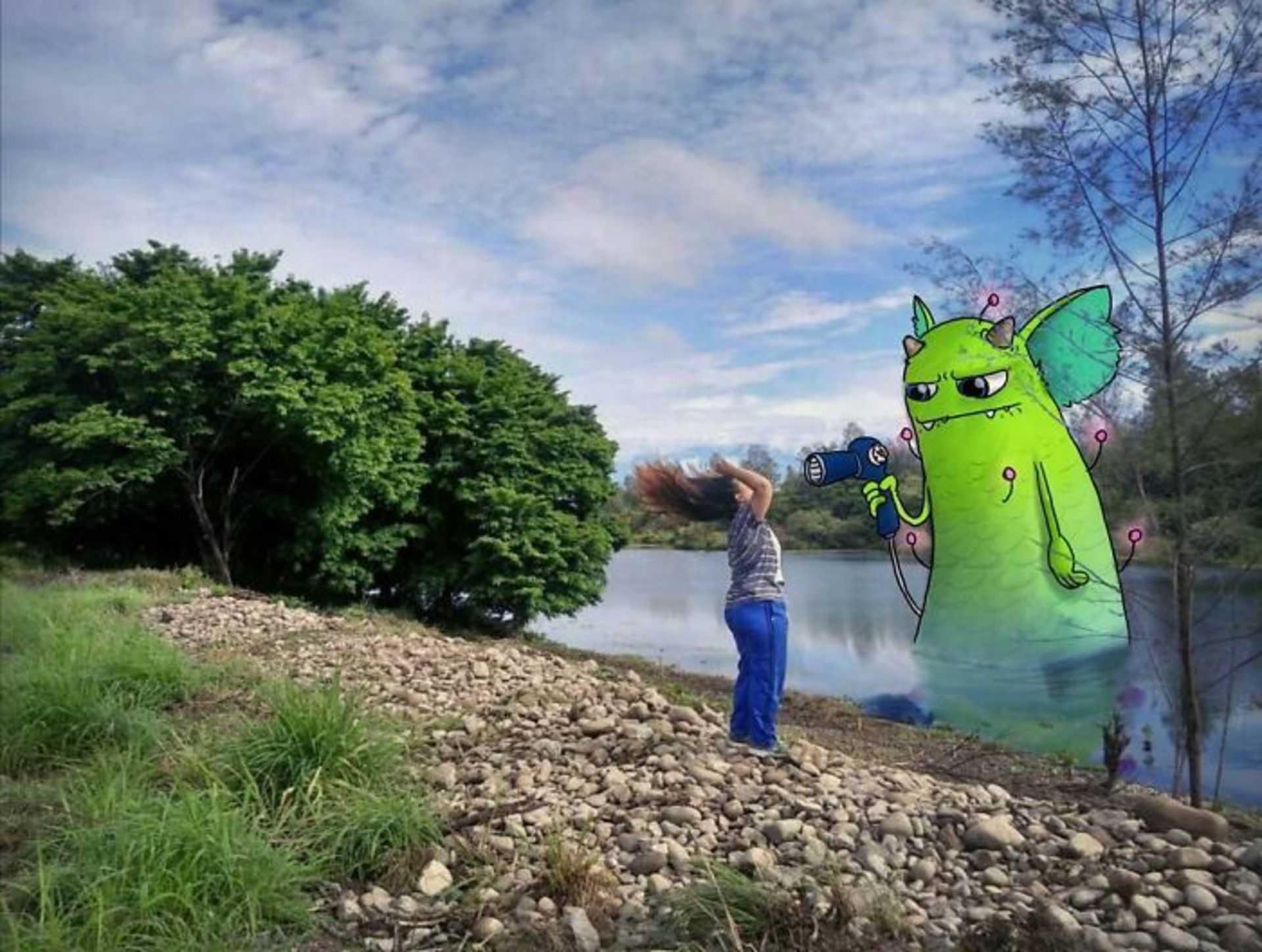 تصویرسازی روی عکس‌های واقعی