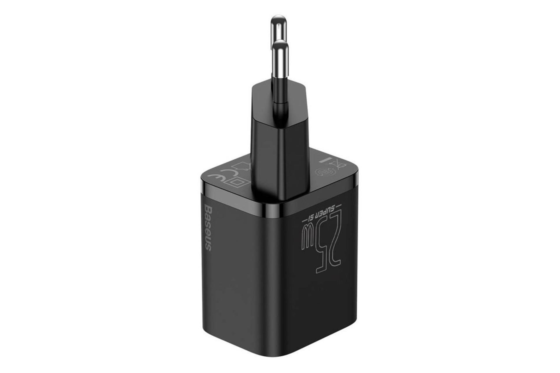 نمای جانبی شارژر باسئوس Super Si 25W