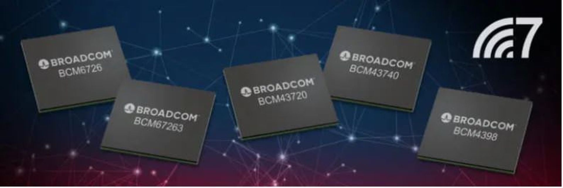 تراشه های وای فای 7 برودکام