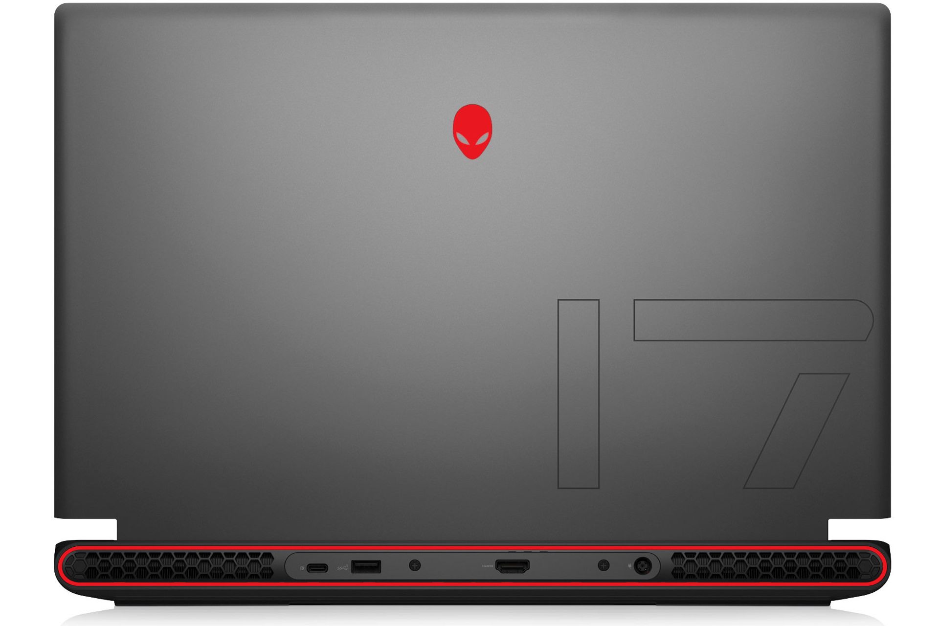 نمای پشت لپ تاپ گیمینگ الین ور M17