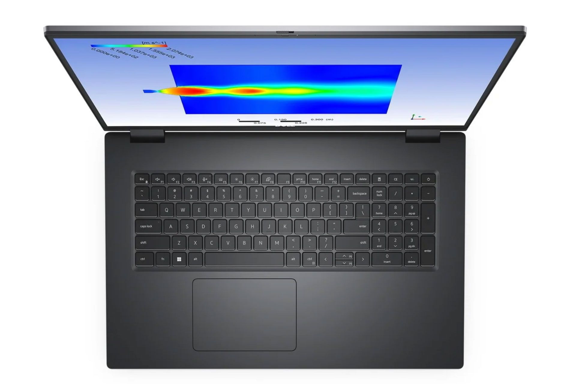 لپ تاپ Dell Precision دل از نمای بالا