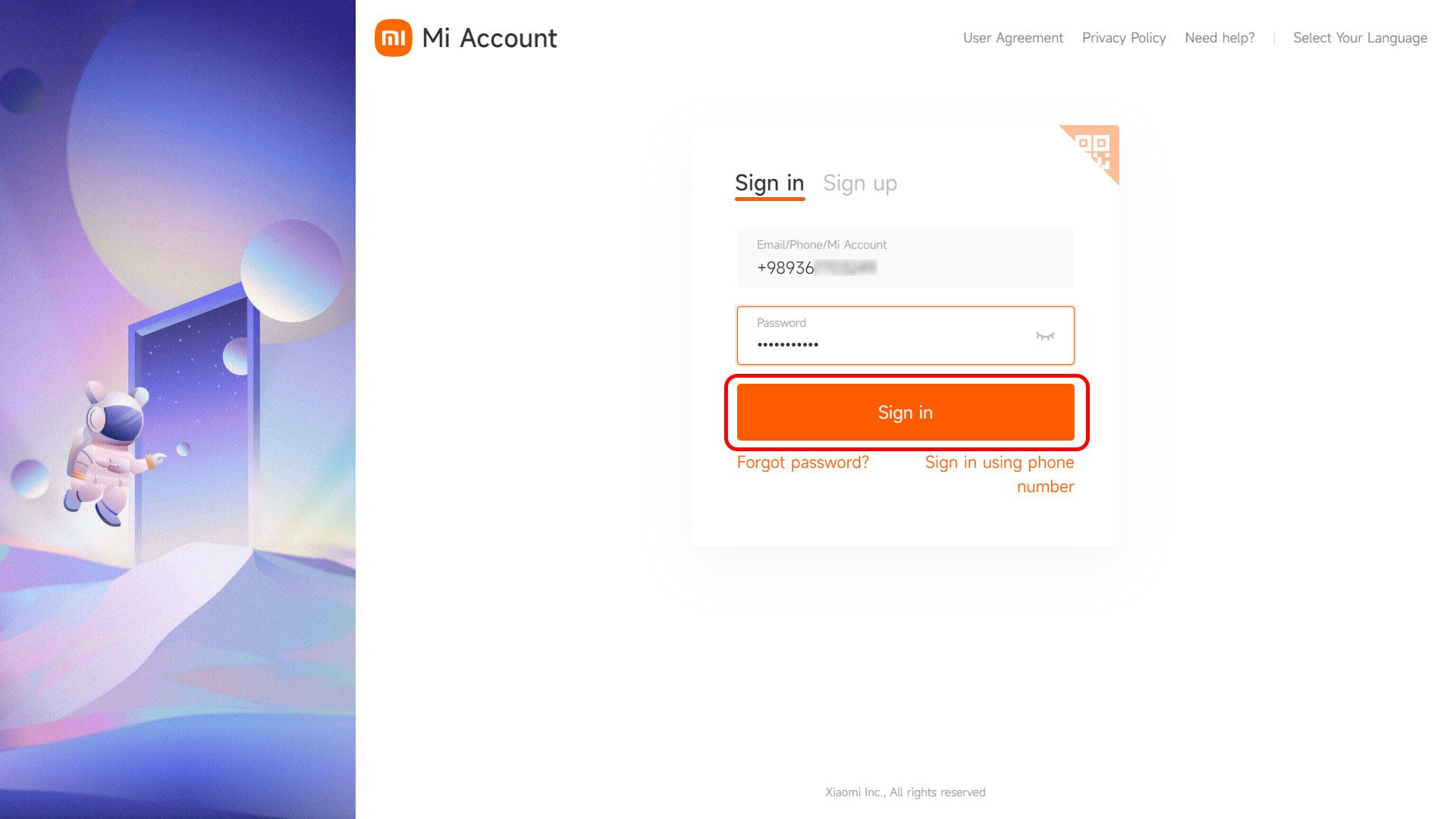 ردیابی گوشی شیائومی در سایت Xiaomi Cloud