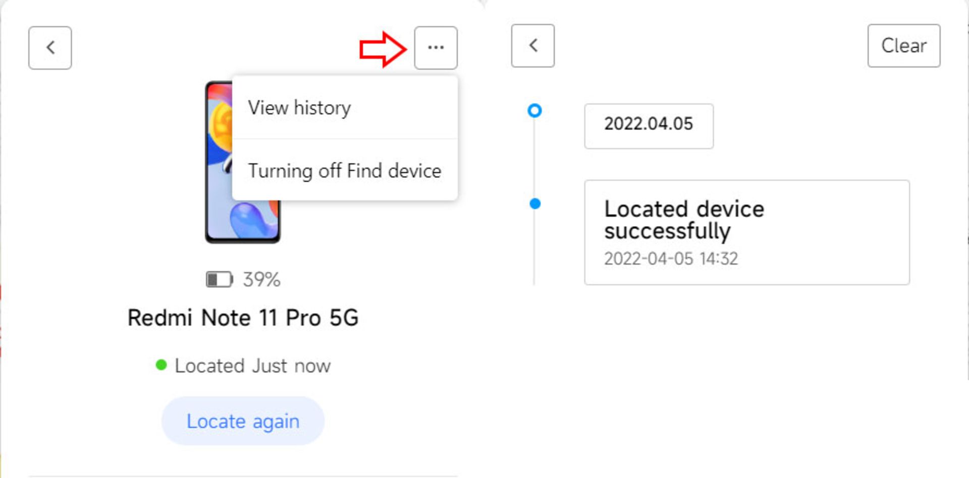 ردیابی گوشی شیائومی در سایت Xiaomi Cloud