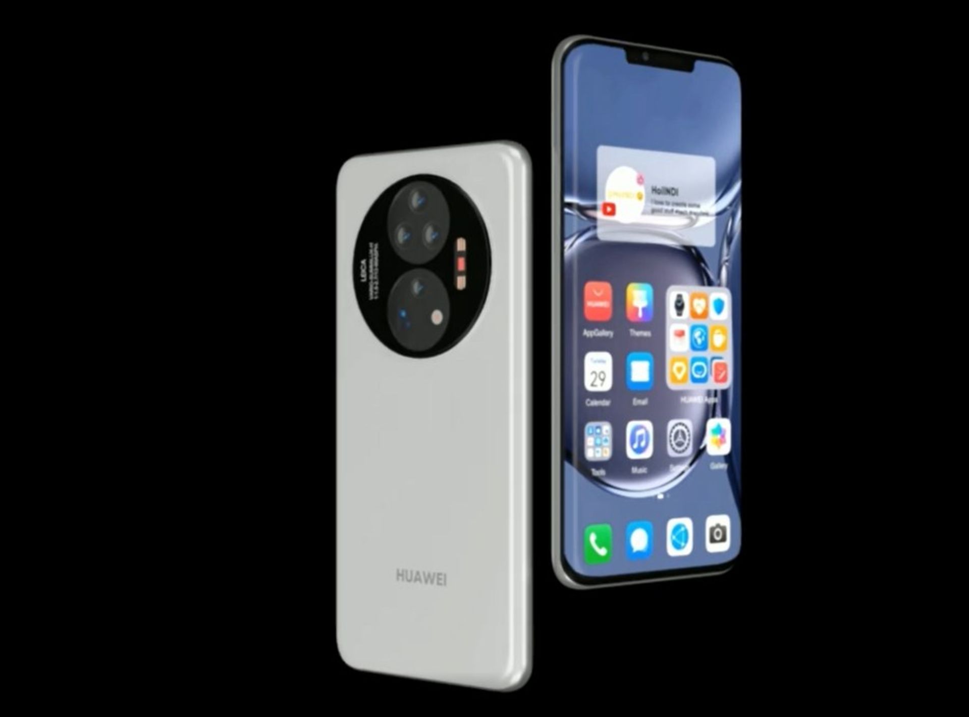 رندر هواوی mate 50 pro