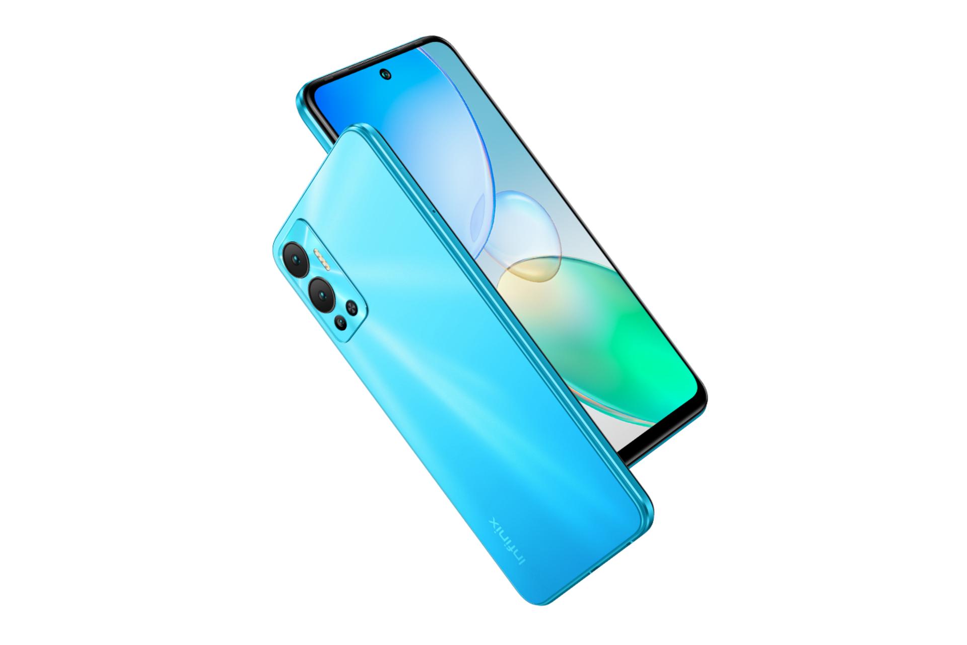 نمای جانبی گوشی موبایل اینفینیکس Infinix Hot 12 آبی