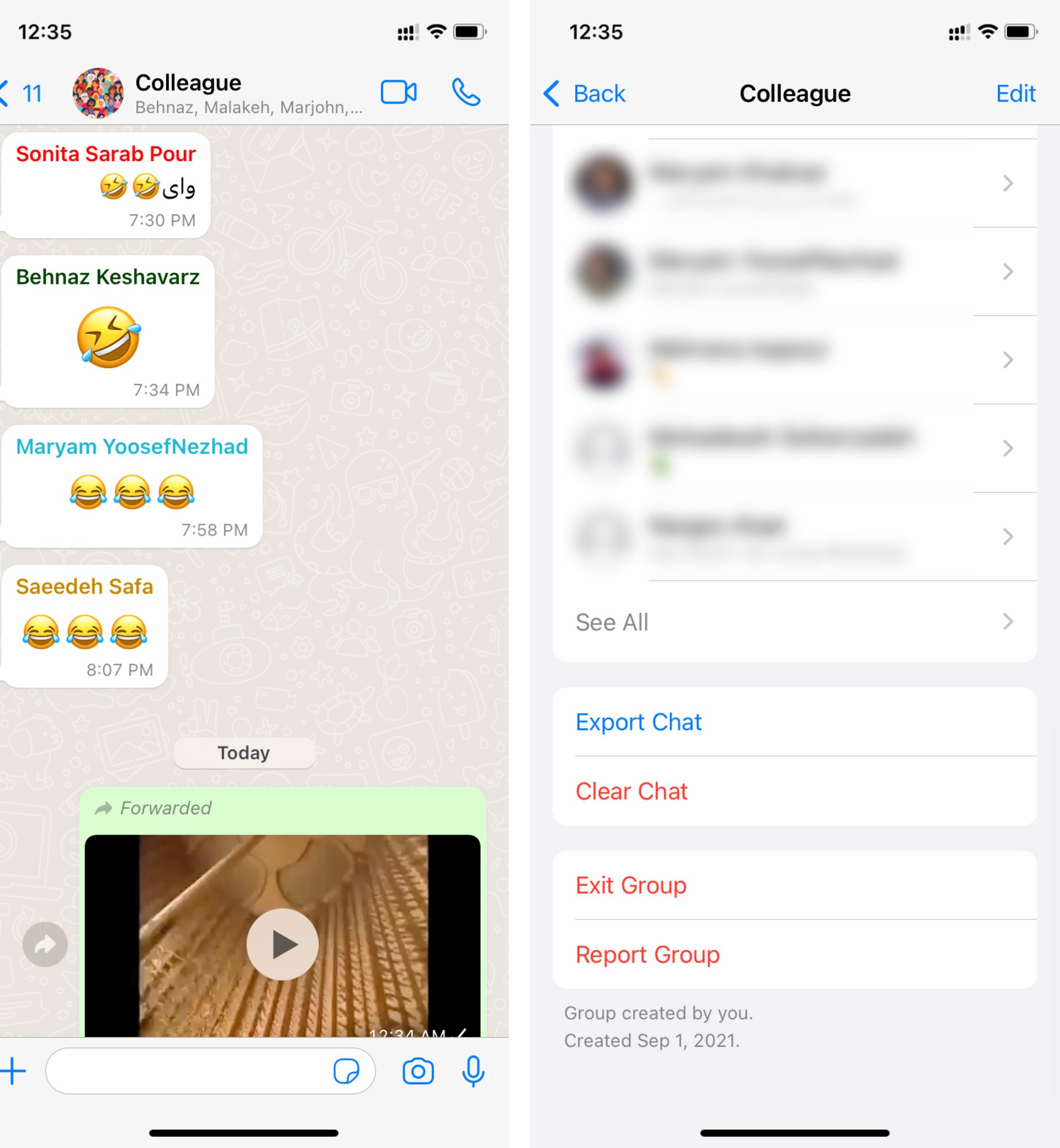انتقال چت واتساپ به تلگرام در آیفون ۳
