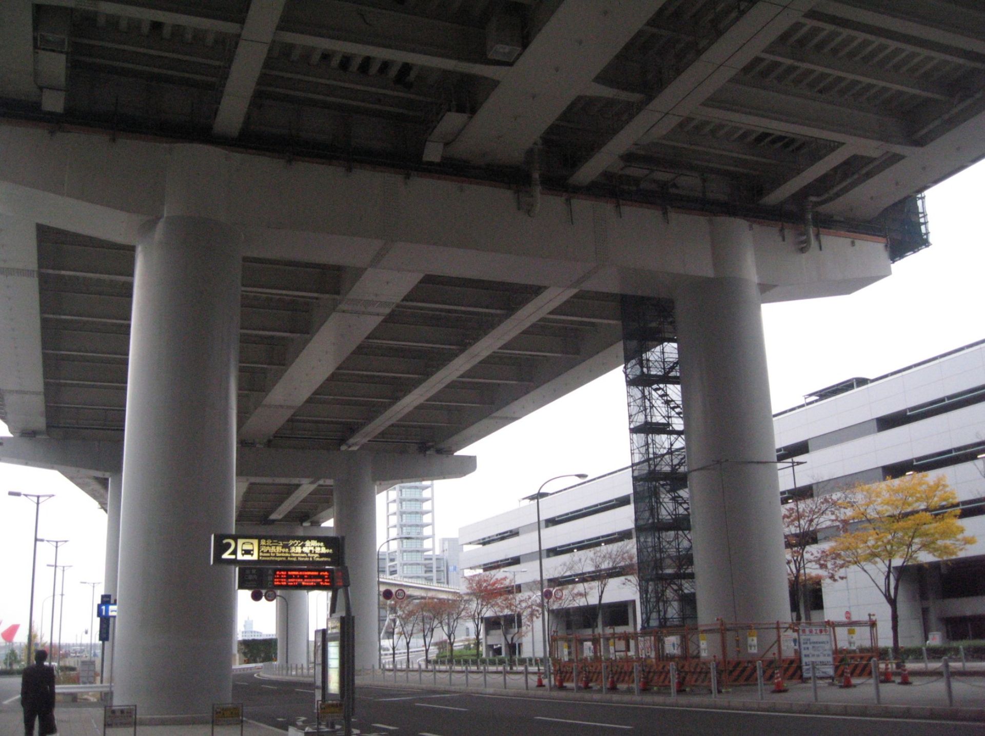 The entrance to Kanza International Airport in Japan