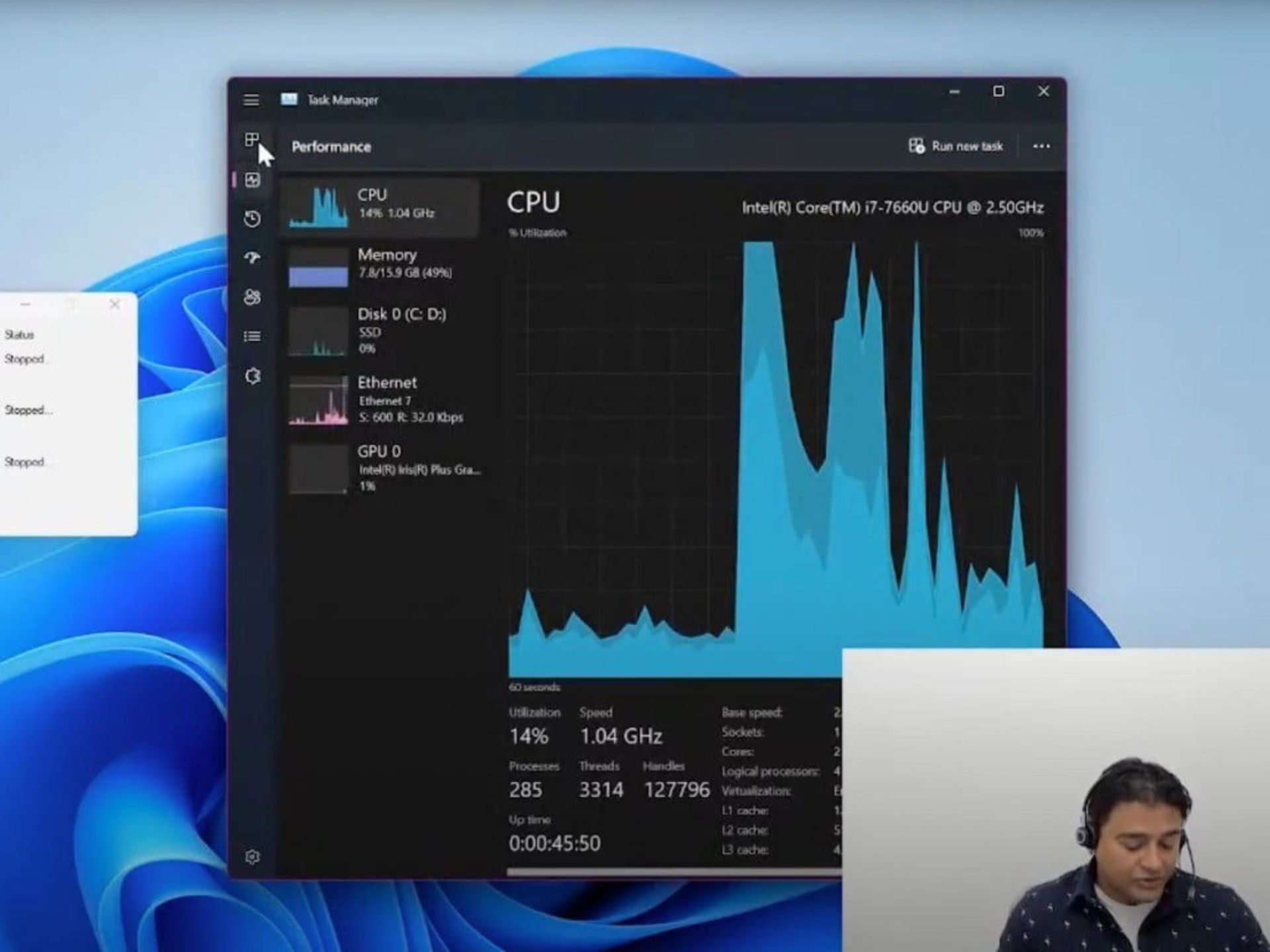 اسکرین شات ویندوز 11 روی کامپیوتر کارمند مایکروسافت