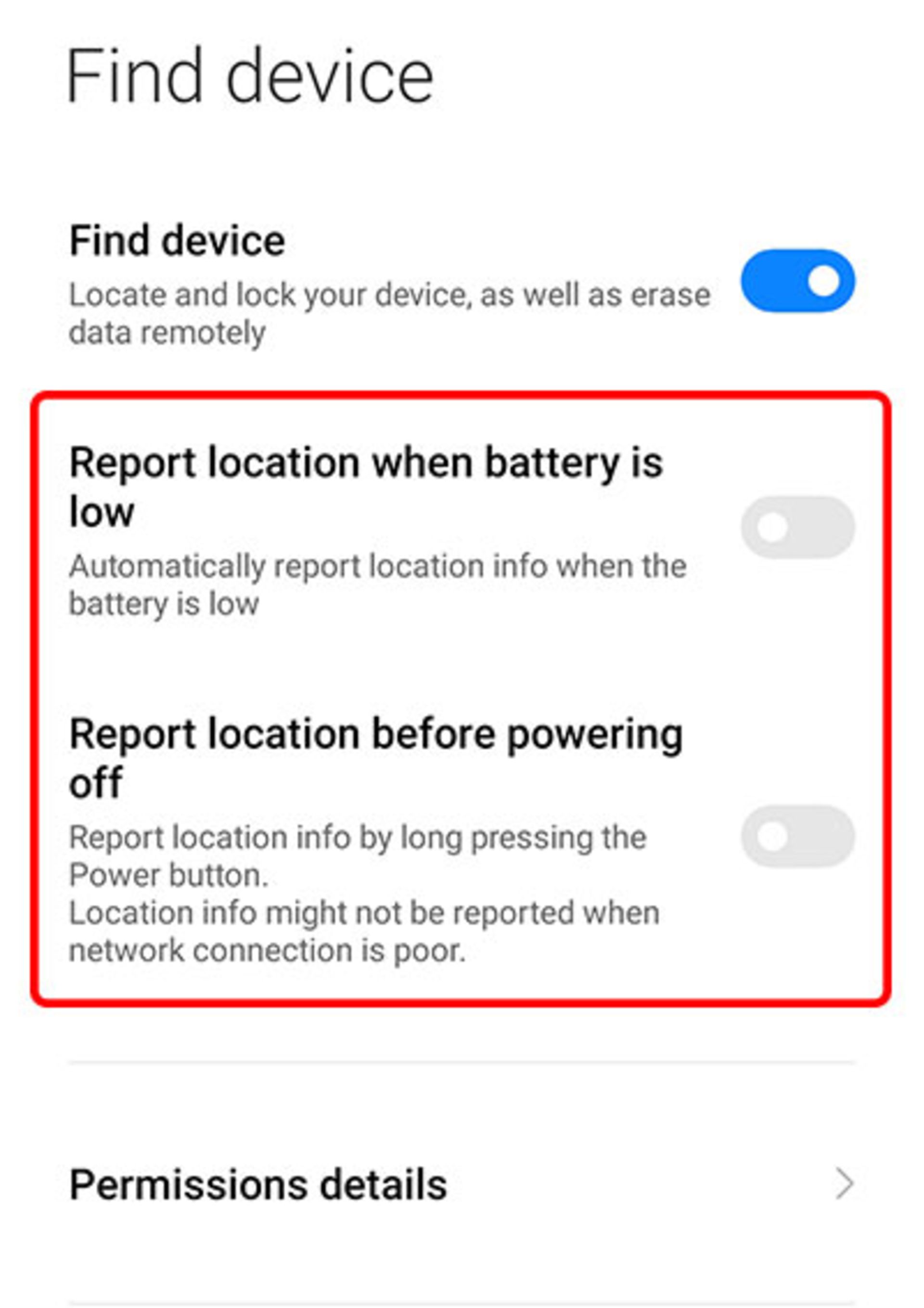 مراحل فعال کردن Find Device در رابط کاربری MIUI