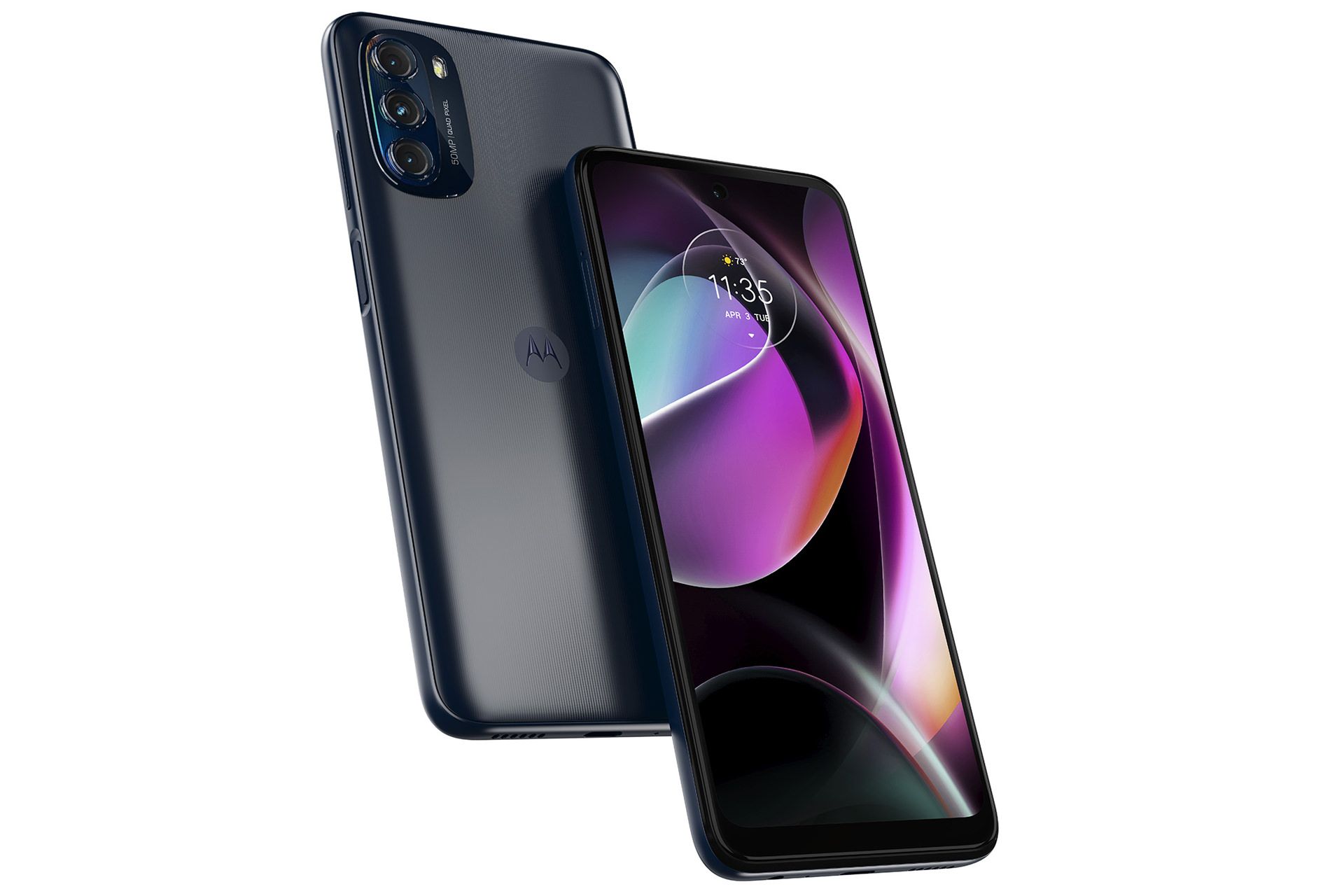 مدل مشکی گوشی موتورولا Motorola Moto G 5G از نمای جلو و پشت