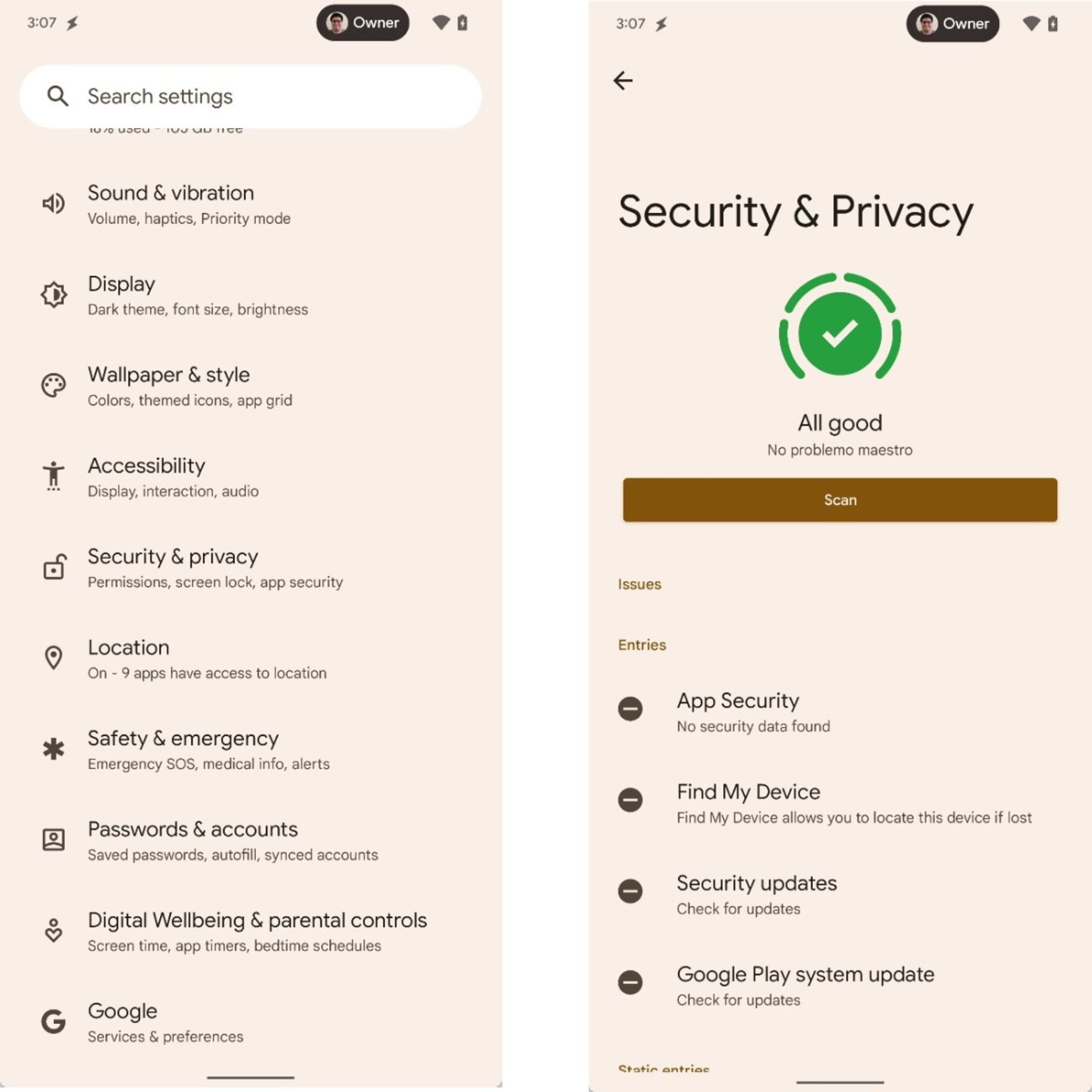 تنظیمات حریم خصوصی و امنیت جدید در اندروید ۱۳